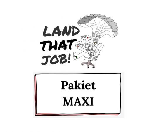 Reklama Land that job - maxi
