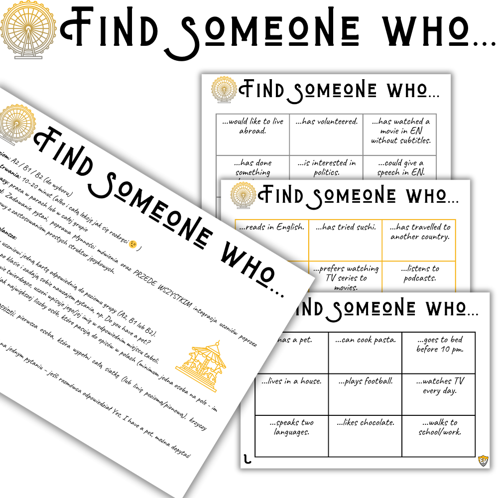 Find Someone Who - poznajcie się w grupie!